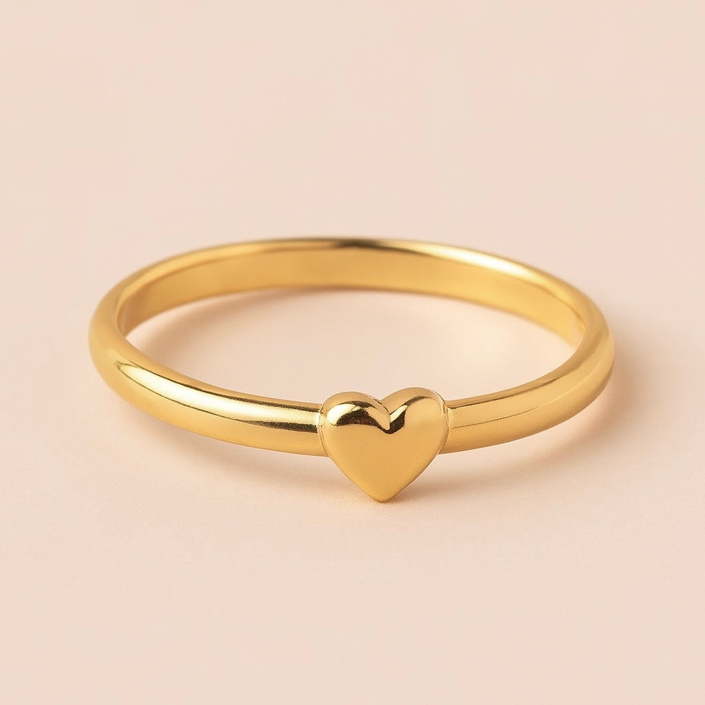 Pure Heart Ring – 14K Gold