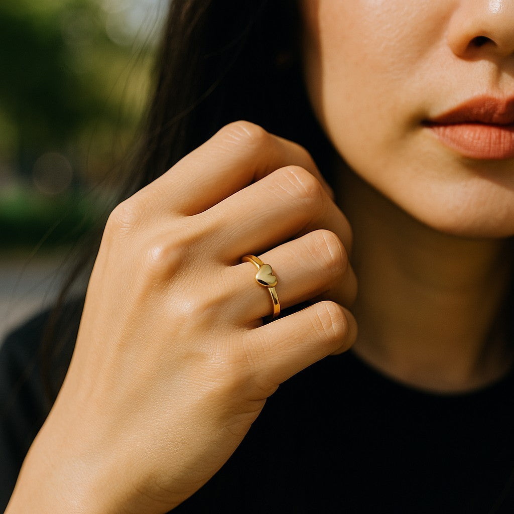 Pure Heart Ring – 14K Gold