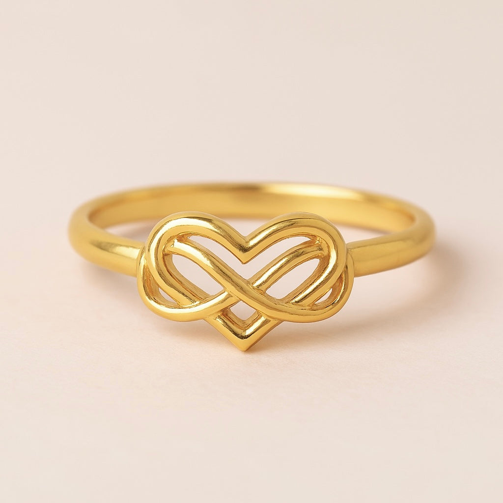 Eternal Heart Ring - 14K Gold