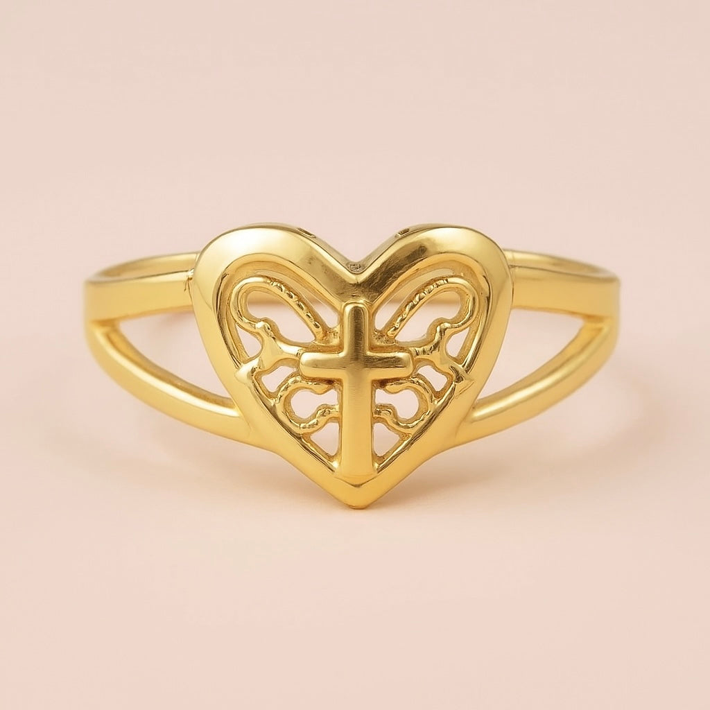 Faithful Heart Ring – 14K Gold