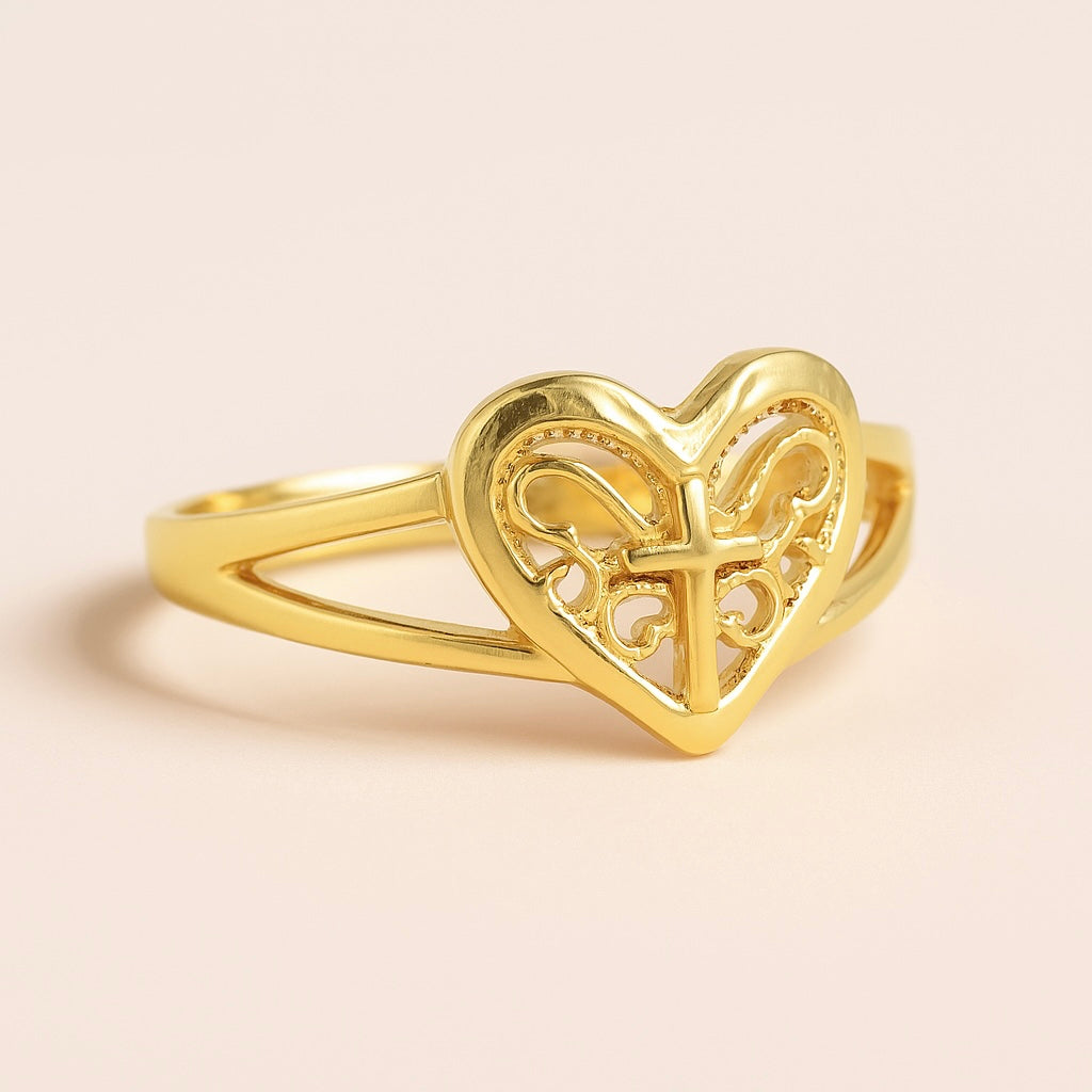 Faithful Heart Ring – 14K Gold